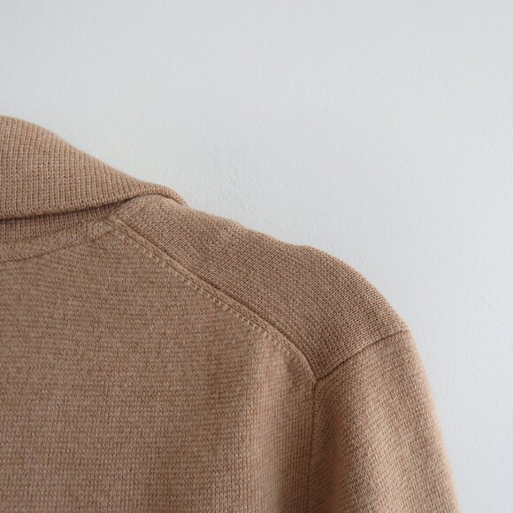 J. CREW Cecile Relaxed Knit Sweater Blazer One-Button in Camel Preppy Size XXS - Picture 10 of 14